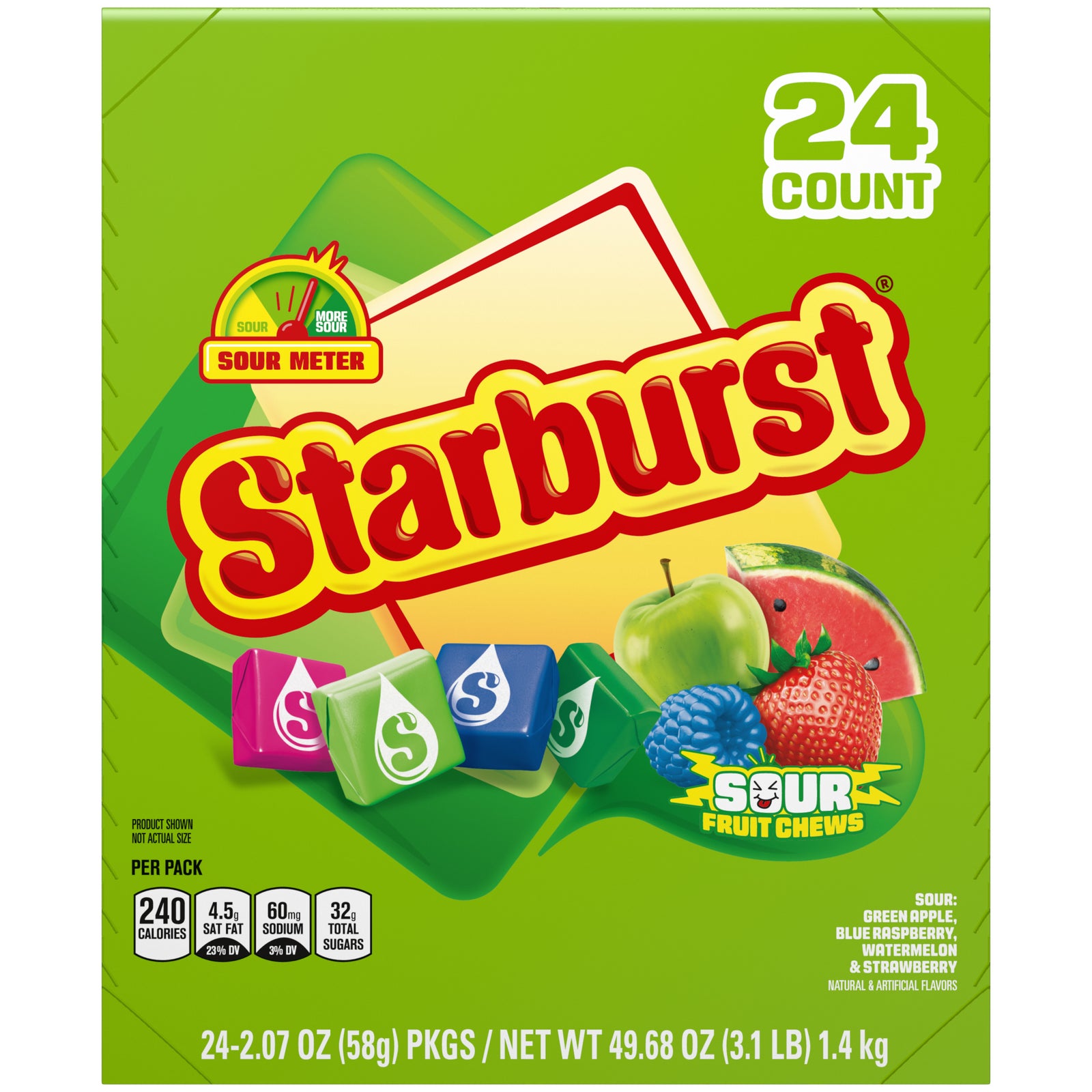Starburst Sours Original - 24/box