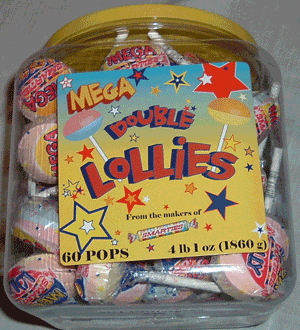 Mega Double Lollies - 60/box